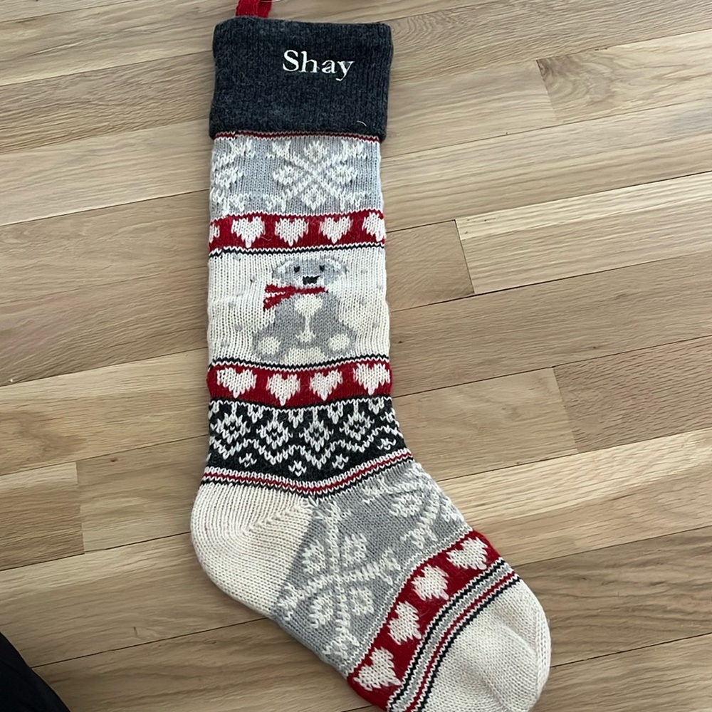 Pottery Barn kids stocking personalized Shay 🤍